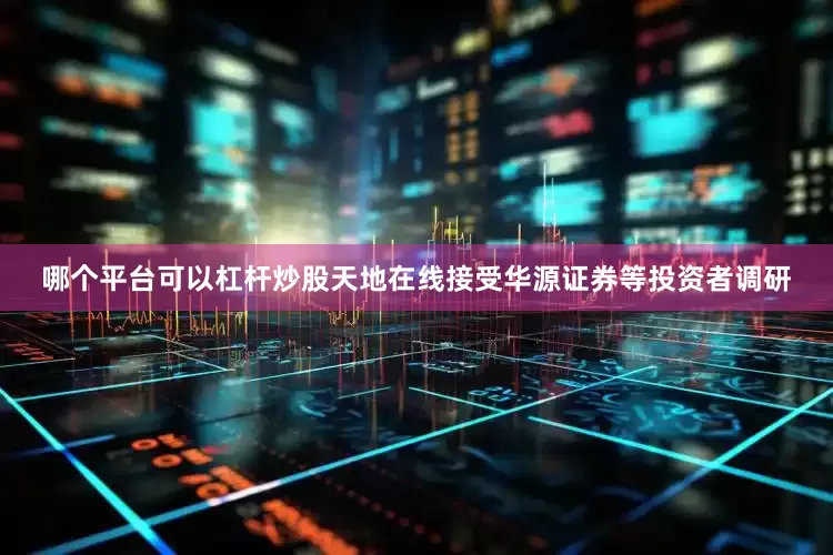 哪个平台可以杠杆炒股天地在线接受华源证券等投资者调研
