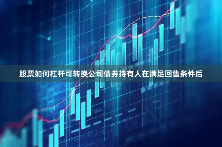 股票如何杠杆可转换公司债券持有人在满足回售条件后